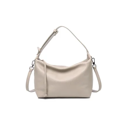Women's First Layer Cowhide Hobo Bag Soft Genuine Leather Shoulder Crossbody Bag for Daily Use